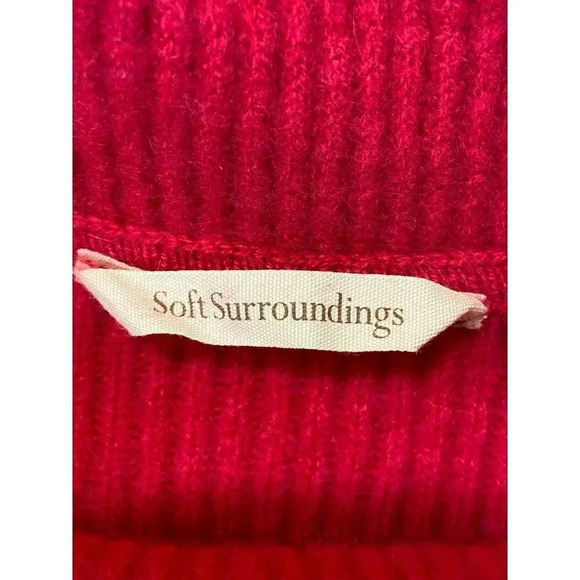 Soft‎ Surroundings Calanthe Cashmere Pullover in Rose Pink Size Petite XL $180 - Picture 8 of 14